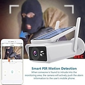 economico Videocamere di sorveglianza per esterni-60 angolo regolabile del pannello solare 1080p full hd telecamera ad energia solare telecamera ip wifi wireless telecamera per visione notturna impermeabile telecamera di sicurezza solare telecamera