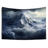 abordables paisaje tapiz-Tapiz colgante de montaña nevada, arte de pared, tapiz grande, decoración mural, fotografía, telón de fondo, manta, cortina, decoración para el hogar, dormitorio y sala de estar