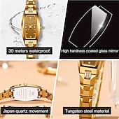 economico Orologi al quarzo-Regalo per la Festa della Mamma OLEVS per donne orologio al quarzo orologio creativo minimalista alla moda orologio casual impermeabile orologio con cinturino in acciaio inossidabile