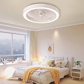 cheap Dimmable Ceiling Lights-Ceiling Fan with Light Dimmable 50cm 6 Wind Speeds Modern Ceiling Fan for Bedroom, Living Room App &amp; Remote Control 110-240V