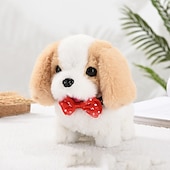 お買い得  ぬいぐるみ-模擬電気犬ぬいぐるみ電気犬は歩くことができ、吠え、うなずき、尻尾を振ることができます子供のおもちゃの犬小屋