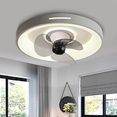 preiswerte Dimmbare Deckenleuchten-Deckenventilator mit Licht, dimmbar, 48 cm, Macaron, mehrfarbig, 360-Grad-Kopfschütteln, 6 Windgeschwindigkeiten, moderner Deckenventilator für Schlafzimmer, Wohnzimmer, ca &amp; Fernbedienung 110-240V