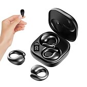 preiswerte TWS Echte kabellose Kopfhörer-Kleine Clip Open Ear Kopfhörer Drahtlose Ohrclip Luftleitung Ohrhörer Headset Mit Mikrofon Open Ear Ohrstöpsel