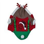 お買い得  ペットへのクリスマスプレゼント-犬用 猫用 クリスマス･コスチューム クリスマス衣装 ファッション かわいいスタイル 冬 ソフト 洗濯可 快適 クリスマス アウトドア カジュアル／普段着 祭り ビジョンフリーゼ プードル ポメラニアン 赤ちゃんサイズ パピヨン