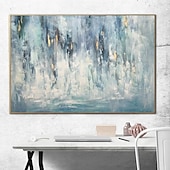 economico Quadri astratti-pittura a olio 100% fatto a mano dipinto a mano arte della parete su tela pietra verde moderna astratta decorazione della casa arredamento arrotolato tela senza cornice non allungata