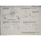 olcso Mennyezeti lámpák-30-Light 128 cm Egységes kialakítás Mennyezeti világítás Fém LED Skandináv stílus 110-240 V