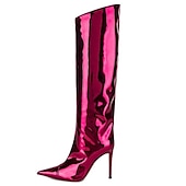 cheap Footwear-Retro Vintage 1980s Knee High Boots Disco Women&#039;s Carnival Costume Halloween Carnival Performance Party Pride Parade Adults&#039; Shoes All Seasons