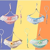 tanie Odzież i akcesoria dla psów-Psy Koty Szelki Smycze Moda Impreza Regulowany Oddychający Zmywalny Wygodny Święta Na zewnątrz Codzienne Ubranka dla psów for Bichon frise Szpic miniaturowy szczeniaków i młodych kotów Motyl Small