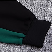 cheap Sets-2 Pieces Kids Boys Hoodie &amp; Pants Outfit Graphic Letter Long Sleeve Pocket Set Outdoor Fashion Cool Spring Fall 7-13 Years Black Dark Green