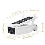 economico Videocamere di sorveglianza per esterni-60 angolo regolabile del pannello solare 1080p full hd telecamera ad energia solare telecamera ip wifi wireless telecamera per visione notturna impermeabile telecamera di sicurezza solare telecamera