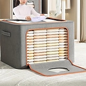 economico Contenitori per abbigliamento-contenitore trapuntato di grande capacità, organizer pieghevole per cassetti dell&#039;armadio, organizer per coperte, trapunte, vestiti, traslochi