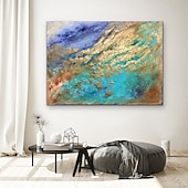 economico Quadri astratti-pittura a olio 100% fatto a mano dipinto a mano arte della parete su tela pietra verde moderna astratta decorazione della casa arredamento arrotolato tela senza cornice non allungata