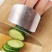 cheap Grills &amp; Outdoor Cooking-Stainless Steel Finger Hand Protector, Stainless Steel Finger Protector Finger Hand Not To Hurt Cut Safety Guard Finger Protection Tools Kitchen Cooking Tools
