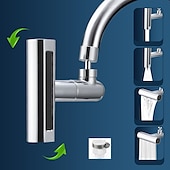 economico Accessori per rubinetti-accessorio rubinetto a cascata, rubinetto da cucina a cascata rubinetto universale da cucina per bagno multifunzione 4 in 1 filtro testa spruzzatore girevole a 360 gradi