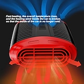 cheap Car Heating Equipment-150W Car Heater Electric Cooling Heating Fan 12V Electric Dryer Windshield Defogging Demister Defroster Cigarette Lighter