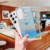 お買い得  サムスン用ケース-電話 ケース 用途 サムスンのギャラクシー S24 S23 Ultra Plus S23 S22 S21 プラス ウルトラ S21 FE A14 A34 A54 A53 A33 バックカバー クリア ブリンブリングリッターシャイニー 耐衝撃 TPU