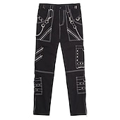 tanie Statki-Punk i gotyk Średniowieczne Spodnie Ćwiek Równina Strój na bal maskowy Męskie Halloween Karnawał Bal maskowy Karnawał Bal maskowy Dla dorosłych Spodnie