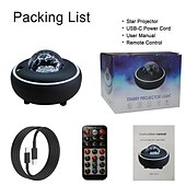 economico Lampada proiettore e proiettore laser-Luce del proiettore Altoparlante Bluetooth Controllato da remoto Matrimonio Feste Regalo Multicolore