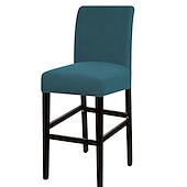 ieftine Husa scaun de sufragerie-husă scaun de bar stretch scaun de bar husă scaun pub roșu visiniu negru pentru sufragerie cafenea scaun bar husă mobilă detașabilă husă scaun țesătură jacquard cu fund elastic