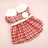abordables Robes-Chien Chat Robe Mode Mignon Hiver Doux Lavable Confortable Noël Extérieur Halloween Décontracté Quotidien Vêtements pour Chiens for Bichon Frisé Caniche Spitz Nain Bébé Animal Papillon