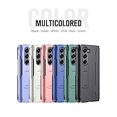 abordables Carcasas Samsung-Funda para teléfono Samsung Galaxy Z Fold 6 Z Fold 5 Z Fold 4 Z Fold 3 cubierta trasera con soporte de pie con protector de pantalla magnético color sólido PC