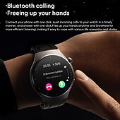 お買い得  スマートウォッチ-iMosi MT200 スマートウォッチ 1.43 インチ スマート·ウォッチ ブルートゥース ECG + PPG 温度監視 歩数計 と互換性があります Android iOS 女性 男性 長時間スタンバイ ハンドフリーコール 防水 IP 67 48mmウォッチケース