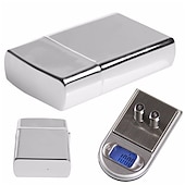abordables Balances-Mini balance de briquet de poche 50g/100g/200g balances numériques de précision pour bijoux diamant rechargement cuisine 0.01g balance électronique de poids