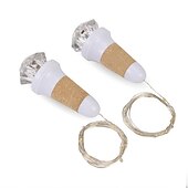 cheap USB String Lights-USB Rechargeable Diamond Cork Light String LED Copper Wire Light Holiday Decoration Light Christmas Atmosphere Light LED Light String Decoration Light