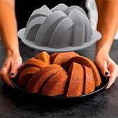 economico Stampi per torte-set di tortiere in silicone stampo per torta antiaderente teglia per torta a forma di fiore stampo per torta intrecciato filo di silicone teglia in chiffon stampo da forno bakeware strumenti di cottura bomboniere vintage
