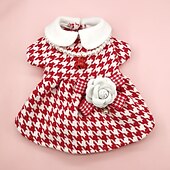 ieftine Rochii-Câini Pisici Rochii Modă Drăguţ Iarnă Απαλό Lavabil Comfortabil În aer liber Petrecere Îmbrăcăminte pentru câini for Bichon Frise Pudel Pomeran un Animalut Fluture