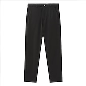 preiswerte Schlank-Herren Anzughosen Hose Hosen Hose Freizeithose Anzughose Tasche Einfarbig tragbar Draussen In voller Länge Hochzeit Heim Arbeit Modisch Strassenmode weiß grau Schwarz elastisch