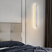 cheap Wall Sconces-Modern LED Wall Light, Indoor/Outdoor IP65 Waterproof Garden Light40/60/80/100/120cm Black Long Stripe Wall Light, Terrace Corridor Bedroom Living Room Wall Light 110-240V