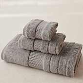 baratos Toalhas-toalhas 1 pacote de toalha de banho média, algodão fiado em anel, toalhas de secagem rápida, leves e altamente absorventes, toalhas premium para hotel, spa e banheiro