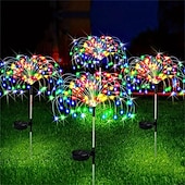ieftine Lumini de cale și lanterne-1 buc 3 W Lumini Solare LED Lumini și felinare ale căii Alimentat solar Crăciun decor de nunta Alb Cald Alb Rece Albastru 5 V 200/150/120/90 LED-uri de margele