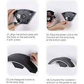 voordelige buiten wandlampen-buitenwandlamp 12w 24w boog moderne buitenwandlamp waterdicht ip65 stabiel op buiten zwarte wandlamp geschikt voor buitenveranda binnentuin badkamer slaapkamer ac85-265v