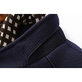 billige Trenchcoat for menn-Herre Vinterfrakk Ull frakk Ytterfrakk Virksomhet Avslappet Vinter 52% ull Vindtett Hold Varm Yttertøy Klær Stilfull Klassisk &amp; Tidløs ikke-utskrift Helfarge Lomme Høy krage Enkeltkneppet