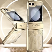 お買い得  サムスン用ケース-Samsung Galaxy Z Flip 6 Z Flip 5 Z Flip 4 Z Flip 3 用の電話ケース バックカバー ウルトラスリム ショックプルーフ ソリッドカラー PC