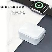 levne Bezdrátové nabíječky-bezdrátová nabíječka pro přenosné nabíjecí baterie řady iwatch pro nouzové nabíjení 900mah přenosná bezdrátová nabíječka pro hodinky