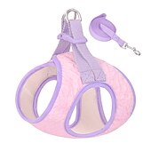 cheap Dog Collars, Harnesses &amp; Leashes-Anti Breakaway Chest Strap With Color Matching Seersucker Traction Rope For Comfort And Durability