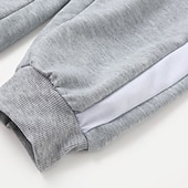 cheap Sweatpants-Men&#039;s Sweatpants Joggers Trousers Pocket Drawstring Color Block Comfort Casual Daily Holiday Sports Stylish Black Grey Micro-elastic