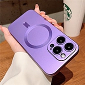 رخيصةأون جرابات آيفون-هاتف غطاء من أجل Apple ايفون 16 آيفون 15 برو ماكس بلس iPhone 14 Pro Max Plus iPhone 13 12 11 Pro Max مع ماجسيف حامي عدسة الكاميرا دعم الشحن اللاسلكي ماتي متجمد لون الصلبة TPU