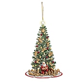 voordelige Kerstboomversieringen-kerstboomversiering, kerstman 2d acryl hangende ambachten autohanger kerstcadeau woondecoratie