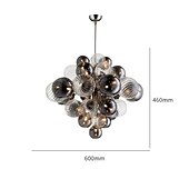 economico Lampadari particolari-9-Light 60 cm Oscurabile Plafoniere Metallo geometrico Finiture verniciate Moderno 110-240 V