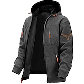 economico Felpe grafiche da uomo-Per uomo Stampe astratte Cowboy Felpe Manica lunga Felpe Con cappuccio Di tendenza Giornaliero Da mare Per uscire Primavera &amp; Autunno Blu marino Grigio scuro Grigio Abbigliamento progettista S M L XL