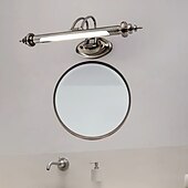 abordables Apliques de pared para interior-Luces de espejo, luz de espejo de baño vintage, lámpara de baño, luces de espejo de tocador para iluminación de tocador, lámpara de pared interior ip44, lámparas de imagen con luz de maquillaje giratoria de 4000k 90-264v
