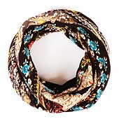 preiswerte Hüte-1 Stück Böhmen-Beanie mit weichem Blumendruck, dünner Stil, bequemer Kappenumfang 56–58 cm