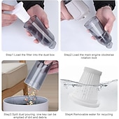 cheap Cleaning Supplies-3-in-1 Handheld Vacuum Cleaner Battery, Wireless Mini Handheld Vacuum Cleaner, Portable Car Vacuum Cleaner Wet and Dry with Washable Filter, Powerful Handheld Vacuum Cleaner for Car, Office