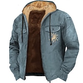 abordables Hoodies Ethniques Vintage-Homme Soleil Imprimés Photos Sweat à capuche Sweats à Capuche Sweat-shirt Sweat à capuche zippé manche longue Sweat à capuche Capuche du quotidien 3D effet Vacances Sortie Brun claire Bleu Multi