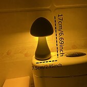 cheap Table Lamps-LED Desktop Creative Mushroom Table Lamp Three Color Rechargeable Table Lamp Bedroom bedside Night Lamp Dimmable LED Lighting Creative Home Decoration Table Lamp Unique Family Warm Gift Retro Atmosphere Lamp
