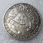 olcso photobooth kellékek-antik kézműves európai és amerikai tizenkét csillagkép emlékérmék ősi ezüst érmék tarot kívánó napisten emlékérmék deviza